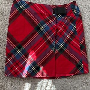 Tommy Hilfiger Red Plaid Mini Skirt